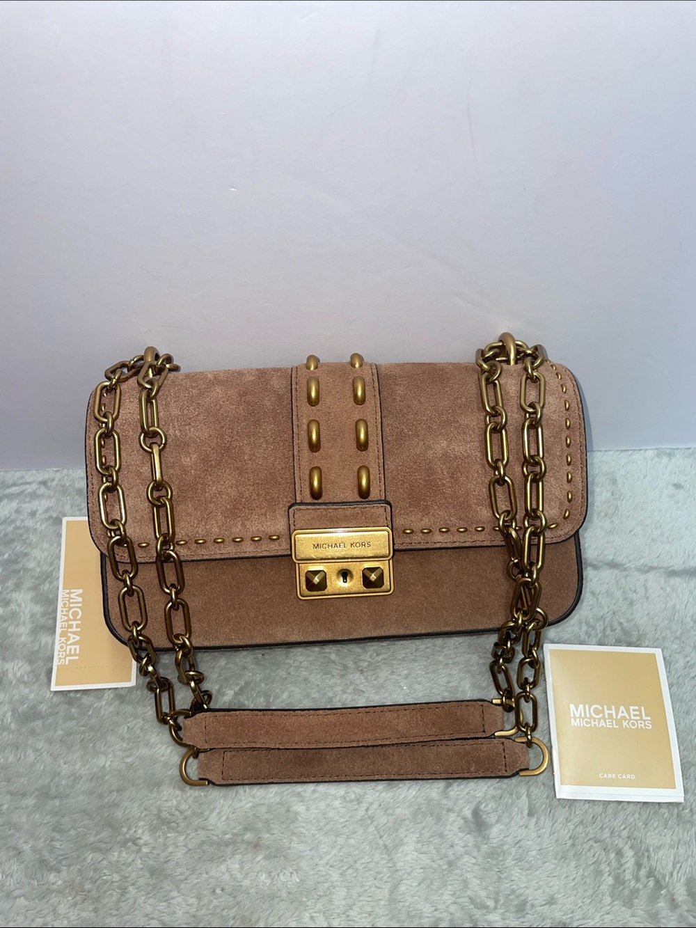 NWT Michael Kors ‘Tribeca’ Small Convertible Chain Shoudler Bag